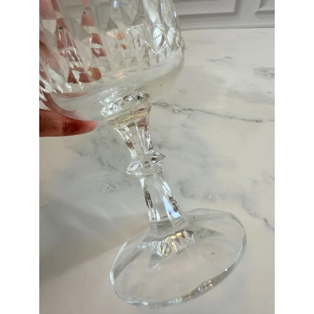 VTG PAIR (2) Schott Zwiesel Crystal Tango Pattern Fluted Wine Glass 6‎ 3/4